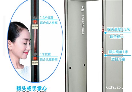 青岛南区口腔医院安装hth官方登录入口测温安检门
